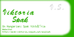 viktoria spak business card